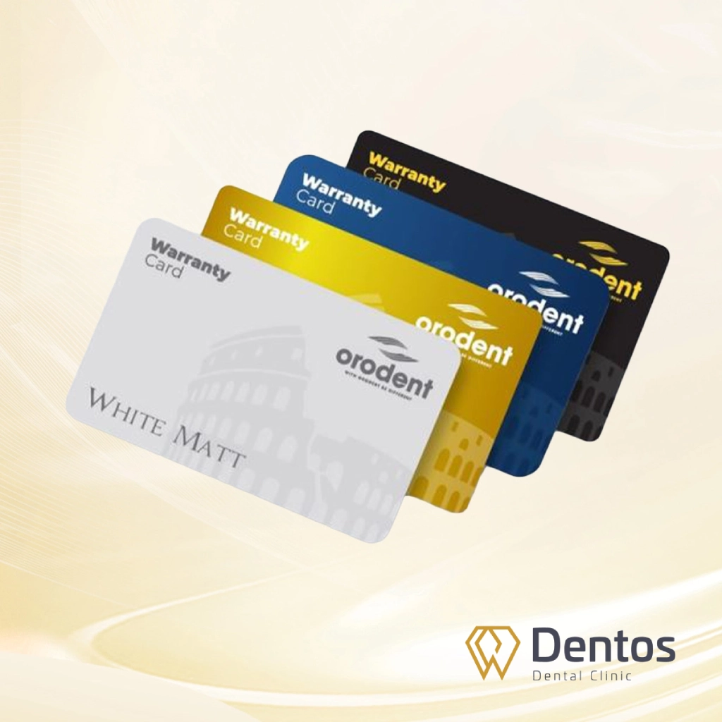 Mỗi bộ răng sứ đều có thẻ bảo hành chính hãng